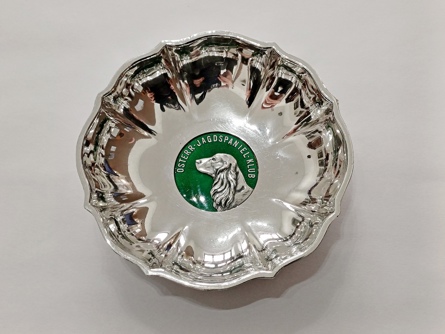 Miska chovatelský klub, pes, kokršpaněl , stříbro 800, 48,43 g