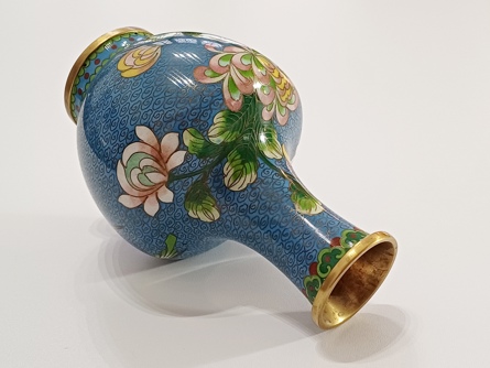 váza s květinami, smalty, Cloisonné