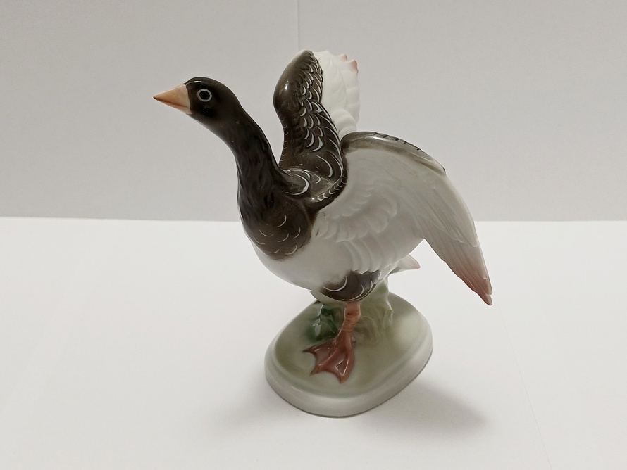 porcelánová husa, O. Obermeier, Rosenthal