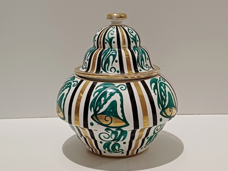 Velká fajánsová dóza, Art Deco, Meissen