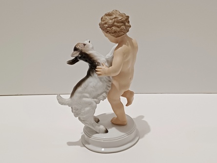 Putto s kůzletem, Art Deco, Rosenthal