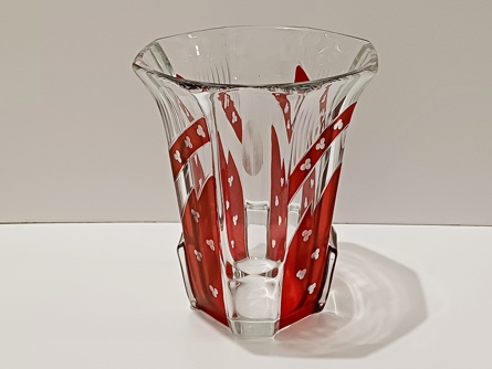 váza Astera Glass, Nový Bor, Art Deco