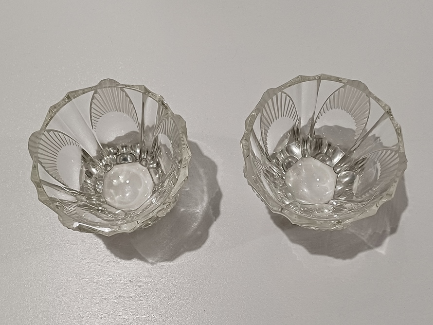 Velká karafa s odlivkami, Art Deco, F. Průša, styl Hloušek, Železný Brod