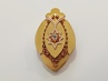zlatý medailon s diamantem, ryzost 580/14 kt, 18,54 g, biedermeier, 19 století