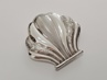 Art Deco pudřenka - mořská mušle, Ag 835/1000, 70 g, I. ČSR
