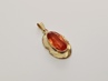 dámský zlatý přívěs spessartin/oranžový citrín, ryzost 585/14k, 3,46 g