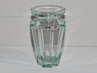 hranovaná váza Moser Eternity, beryl, Art Deco