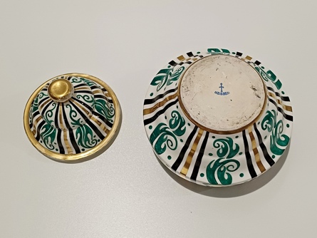 Velká fajánsová dóza, Art Deco, Meissen