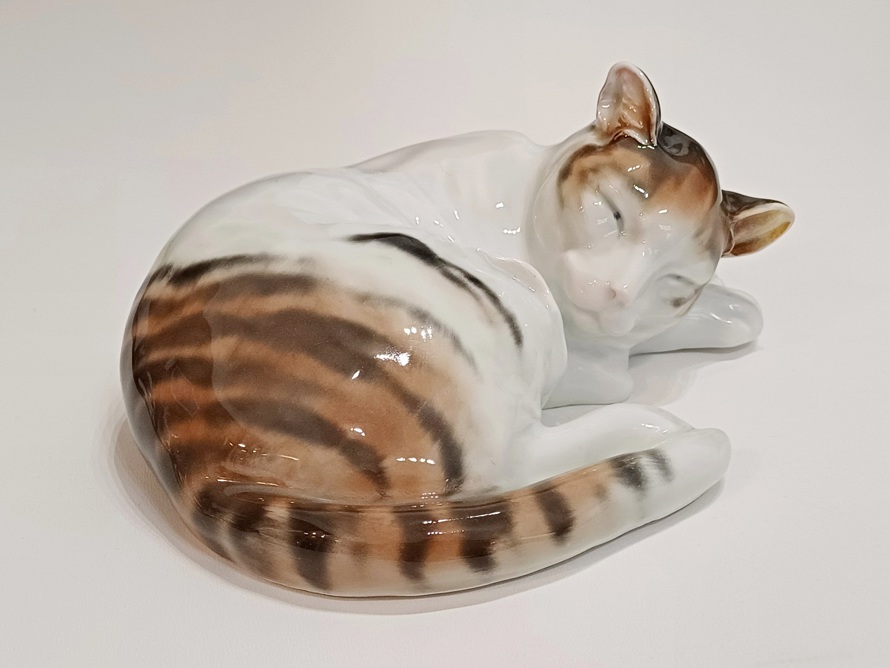 velká porcelánová kočka, Ens Volkstedt