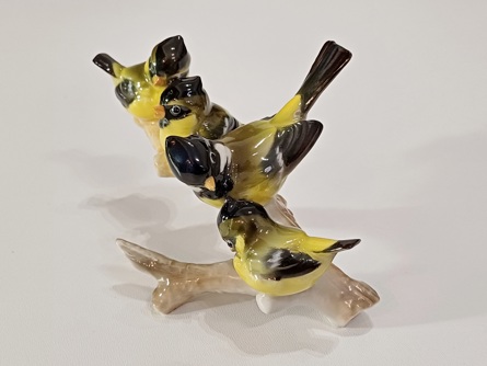 ptáčky - sýkorka koňadra, Hutschenreuther, styl Rosenthal