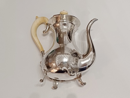 Čajová konvice, stříbro, Ag 800, 595 g, RU, Vídeň