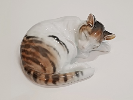velká porcelánová kočka, Ens Volkstedt