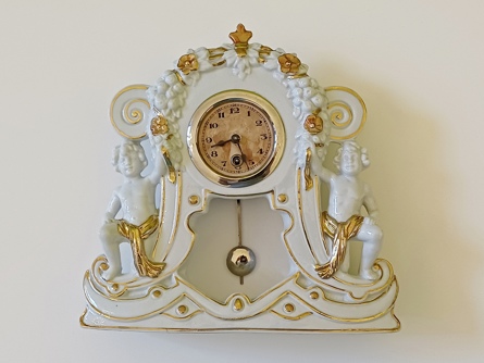 porcelánové figurální hodiny, Německo