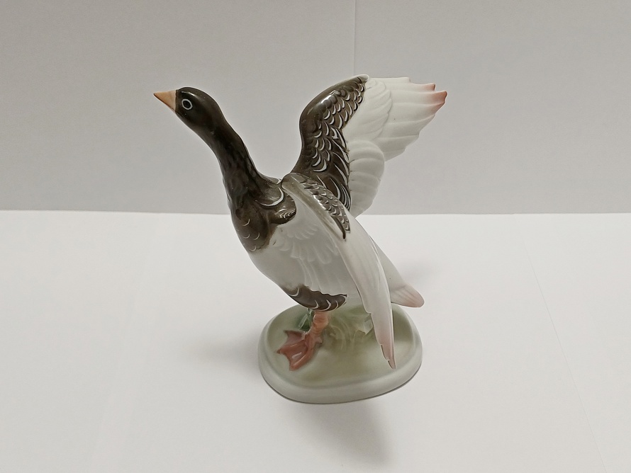 porcelánová husa, O. Obermeier, Rosenthal