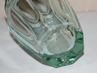 hranovaná váza Moser Eternity, beryl, Art Deco