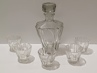 Velká karafa s odlivkami, Art Deco, F. Průša, styl Hloušek, Železný Brod