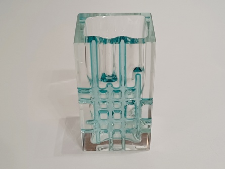 Designová váza Ladislav Oliva, Borské sklo Nový Bor, Exbor 1963