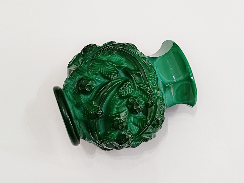 váza Pinie, Art Deco, František Halama, malachit