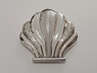 Art Deco pudřenka - mořská mušle, Ag 835/1000, 70 g, I. ČSR