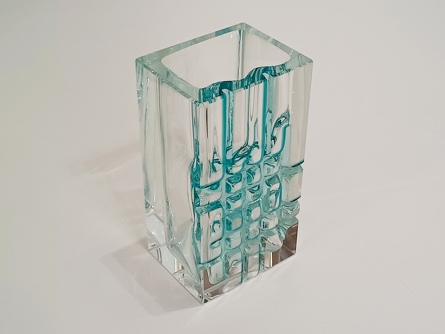 Designová váza Ladislav Oliva, Borské sklo Nový Bor, Exbor 1963