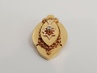 zlatý medailon s diamantem, ryzost 580/14 kt, 18,54 g, biedermeier, 19 století