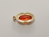 dámský zlatý přívěs spessartin/oranžový citrín, ryzost 585/14k, 3,46 g