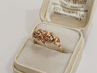zlatý prsten, Karat Brno, Au 585/1000, 14 kt., lvíček, 40.léta