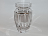 hranovaná váza Moser Eternity, čirý křišťál, Art Deco