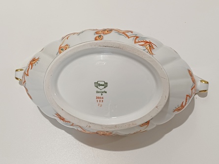 porcelánová žardiniéra Art Deco, Thomas Bavaria, styl Rosenthal