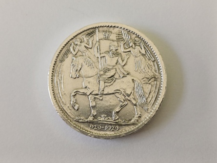 stříbrná medaile - milénium Sv. Václava, 929 - 1929