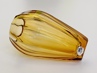 hranovaná váza Moser Diva 14,5 cm, topas, Art Deco