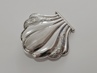 Art Deco pudřenka - mořská mušle, Ag 835/1000, 70 g, I. ČSR