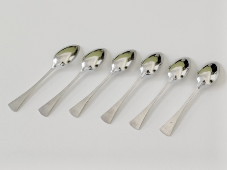 Příbory pro 6 osob, stříbro, 2333 g, Ag 800, I. ČSR, Franz Bibus