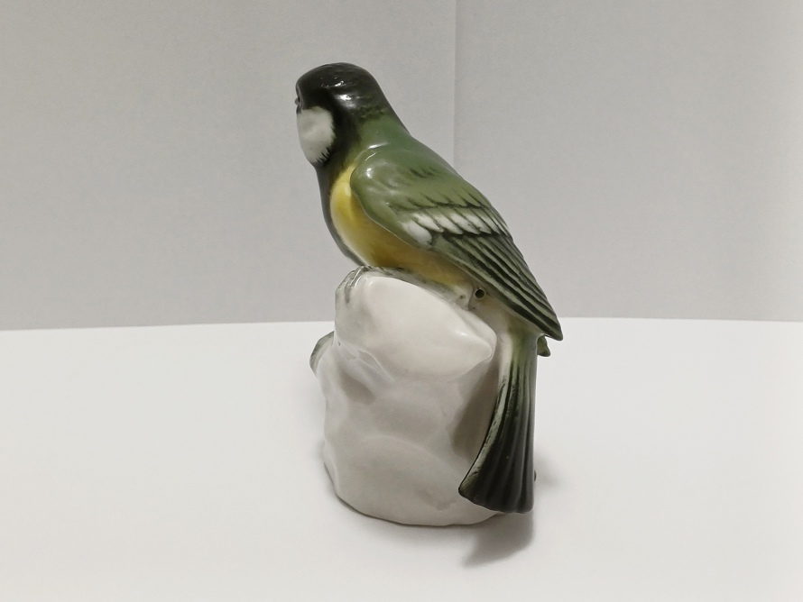 porcelánový pták - sýkorka, Aelteste Volkstedt, styl Rosenthal