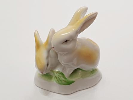 Porcelánový zajíci Hollóháza
