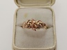 zlatý prsten, Karat Brno, Au 585/1000, 14 kt., lvíček, 40.léta