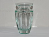 hranovaná váza Moser Eternity, beryl, Art Deco