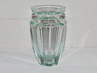 hranovaná váza Moser Eternity, beryl, Art Deco