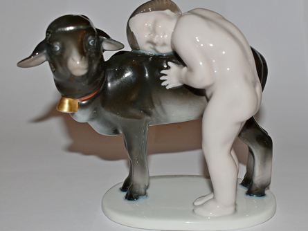 Putto s ovečkou, A. Caasmann, Rosenthal