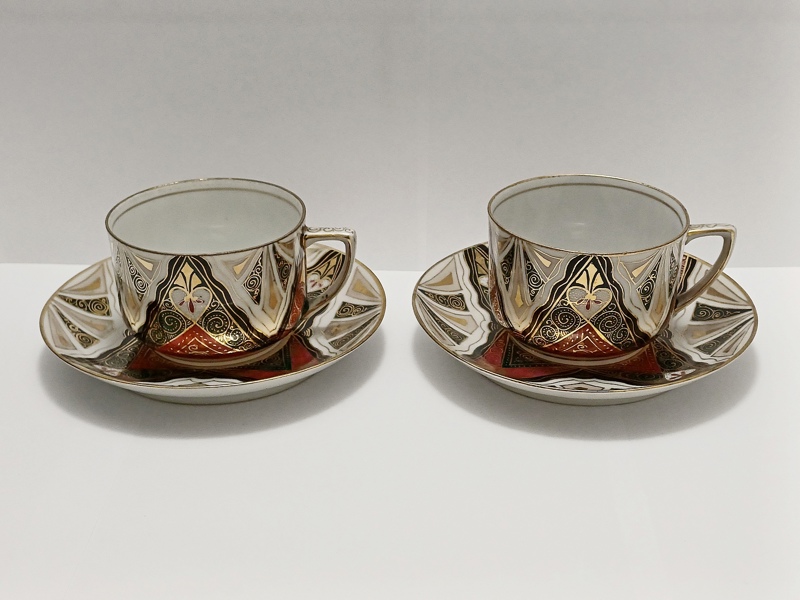 porcelánový šálek Art Deco, Paepcke & Schäfer Haida/Nový Bor