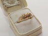 zlatý prsten, Karat Brno, Au 585/1000, 14 kt., lvíček, 40.léta