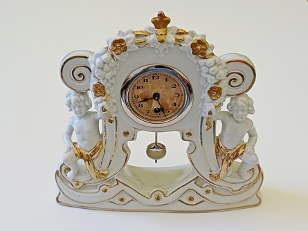 porcelánové figurální hodiny, Německo