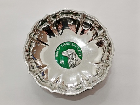 Miska chovatelský klub, pes, kokršpaněl , stříbro 800, 48,43 g