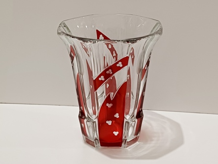 váza Astera Glass, Nový Bor, Art Deco