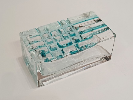 Designová váza Ladislav Oliva, Borské sklo Nový Bor, Exbor 1963