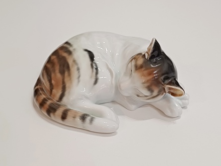 velká porcelánová kočka, Ens Volkstedt