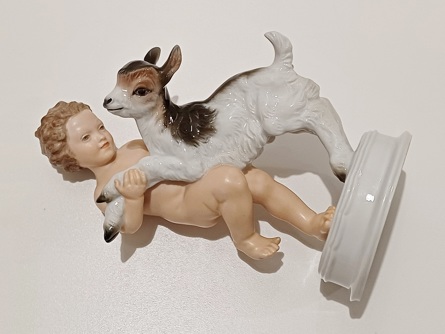 Putto s kůzletem, Art Deco, Rosenthal