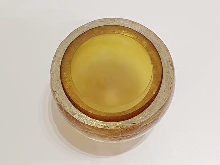 designová mísa topaz, Glass Art Princ