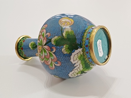 váza s květinami, smalty, Cloisonné