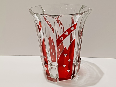 váza Astera Glass, Nový Bor, Art Deco